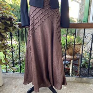 Vintage Cambridge Dry Goods linen maxi skirt